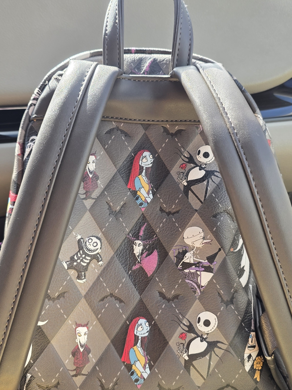 RARE Disney Parks Loungefly: The Nightmare Before Christmas Argyle Mini Backpack